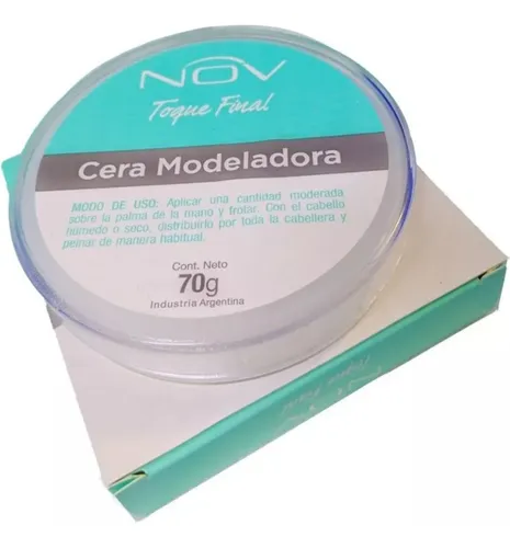 Cera Modeladora Cabello Anti Frizz Fijador Pelo Nov Pote 70g
