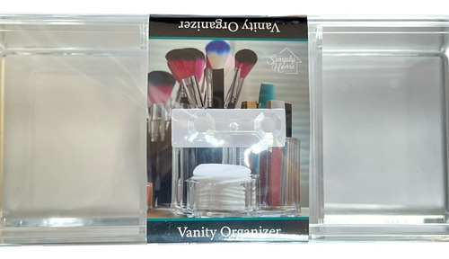Organizador De Brochas De Tocador Acrílico Tapa Simply Home