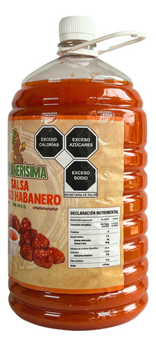 Salsa Mango Habanero Habanerisima 6 Pzas/ 2 Litros