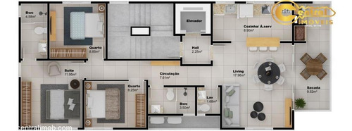 Apartamento Com 3 Dormitório(s) Localizado(a) No Bairro Itacolomi Em Balneário Piçarras / Balneário Piçarras - 590