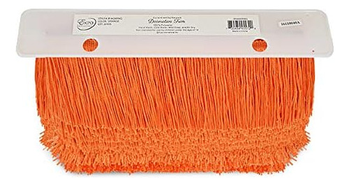 Adornos Cortados A Medida 4 Chainette Fringe Trim | Naranja