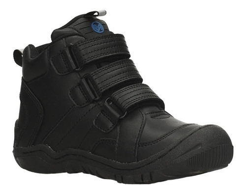 Zapato  Escolar Tauro Velcro Negro Bubble Gummers