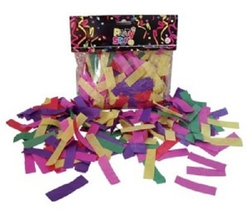 Bolsa Papel Confetti Rectangular Multicolor