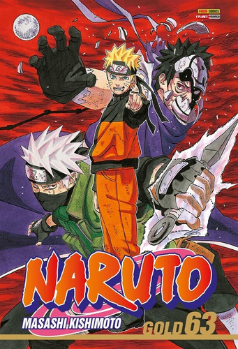 Naruto Gold Vol. 63, de Kishimoto, Masashi. Editora Panini Brasil LTDA, capa mole em português, 2022