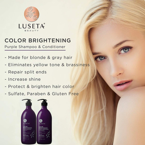 Conjunto De Shampoo E Condicionador L Luseta Color Brighteni