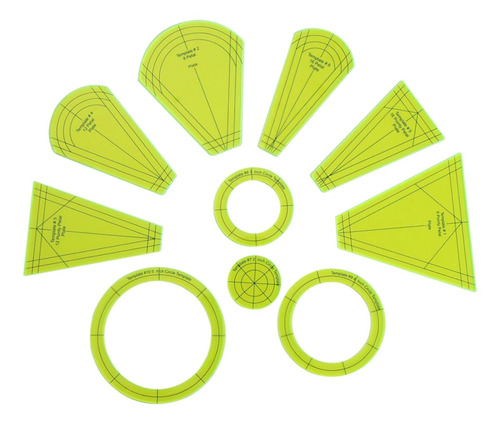 10 Unids / Set Plantilla De Placa Dresden Regular Para
