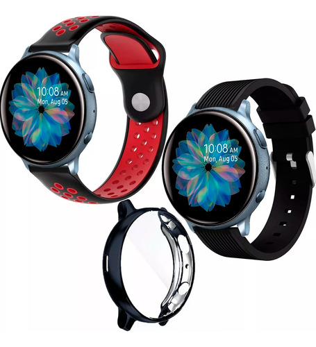 2 Correas + Protector Compatible Con Galaxy Watch Active 2