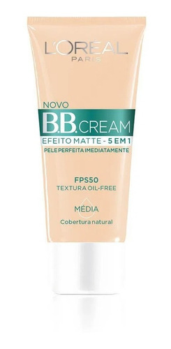 Bb Cream Efeito Matte Base Média 5 Em 1 Fps 50 Loreal Paris