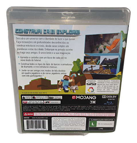 Jogo Minecrafit Original Edição Para Ps3 (Usado)