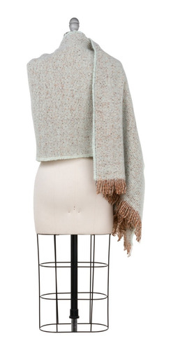 Pashmina, Chal, Bufanda De Lana Suave, Larga Jaspeada Mujer.