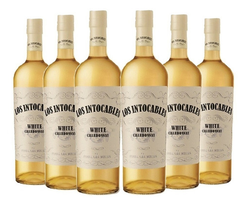 Imagen 1 de 10 de Los Intocables Chardonnay . Vino . 750ml X6 - Tomate Algo® -