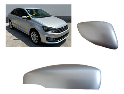 Carcasa Espejo Vw Vento C/hueco Luz 2016 - 2022 Derecha