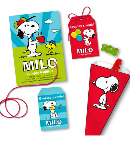 Kit Imprimible Snoopy