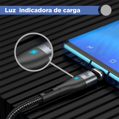 Cable Usb Tipo C A Tipo C 100w Pd Magnético Quick Charge 5a