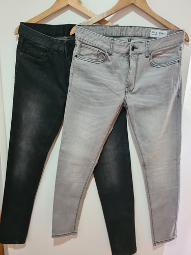 Pack X 2 Jeans Hombre Talle 34 Skinny Importados Impecables