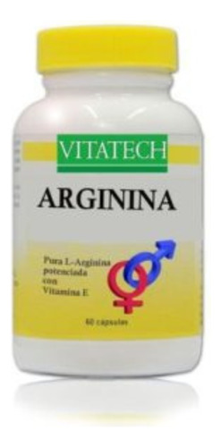 Arginina Vitatech Aminoácidos Vigorizante Unisex X 60 Caps.