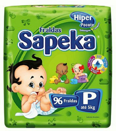 Fralda Sapeka Hiper P ( 96 Fraldas )