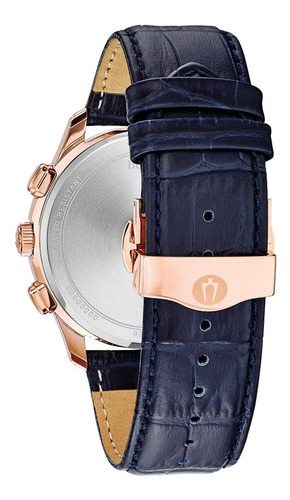 Relógio Masculino Bulova Wilton Quartz Rosegold/azul 97b170