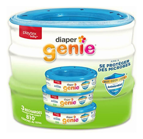 Playtex Diaper Genie 3pack Bolsas De Recambio Para Pañales