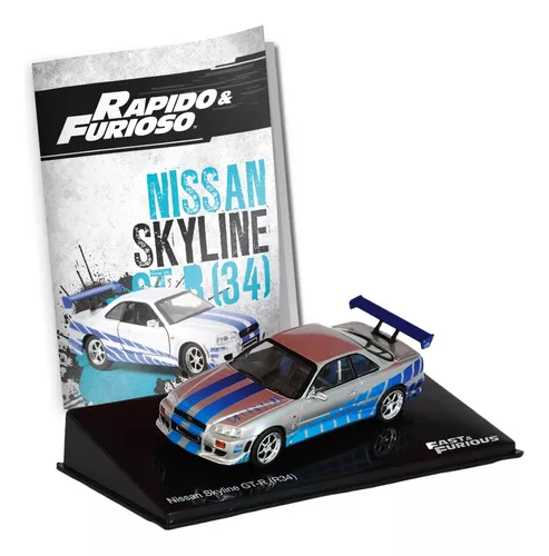 A REALISTA MINIATURA DO SKYLINE R34 DO VELOZES E FURIOSOS 1:18 (INCRÍVEIS  DETALHES) 