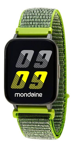 Relogio Smartwatch Mondaine Full Touch Pulseira Nylon Verde