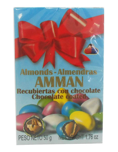 Almendras Triunfo Amman Recubierta Chocolate .x 50gr