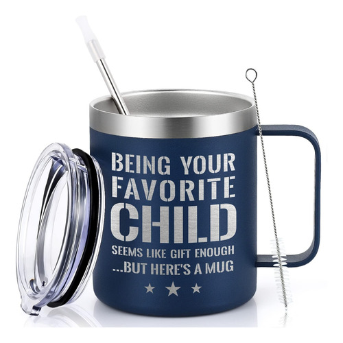 Qtencas Dad Gifts, Taza De Viaje Para Ser Tu Hijo Favorito, 