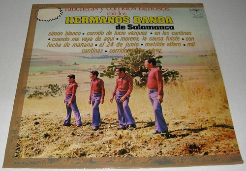 Hermanos Banda De Salamanca - Rancheras Y Corridos- Disco Lp