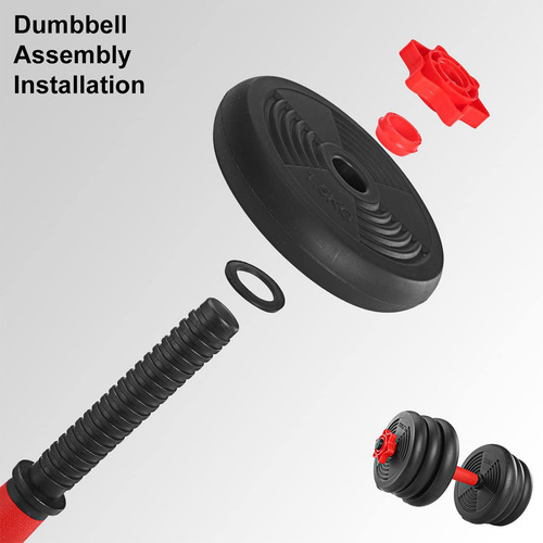 Set 20kg Kettlebell Y Mancuernas Ajustables Para Entrenar