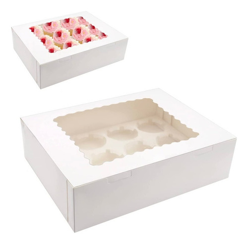 Capacidad Para 12 Cajas De Cartón Para Cupcakes.