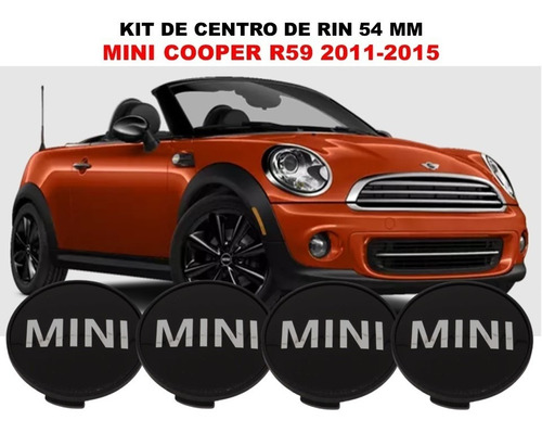 Kit De 4 Centros De Rin Mini Cooper R59 2011-2015 54 Mm