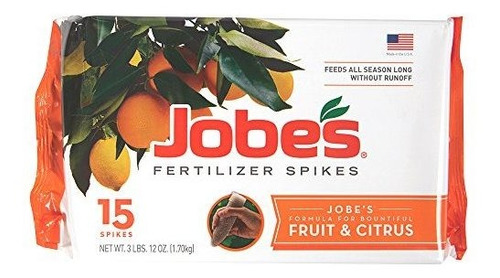 Espigas Frutales Y Cítricos Jobe's, 15 Und.