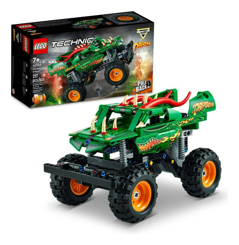 Lego Technic - Monster Jam Dragon 217 Piezas 2 En 1 Premium