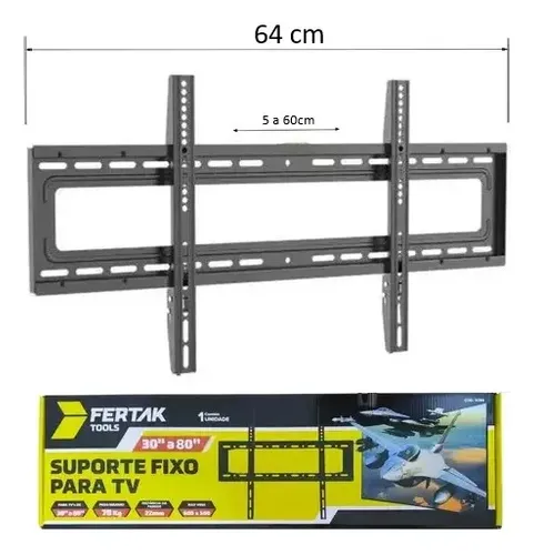 Suporte P/ Tv Parede Painel Fixo 30 - 75 85 Polegadas 70kg | MercadoLivre