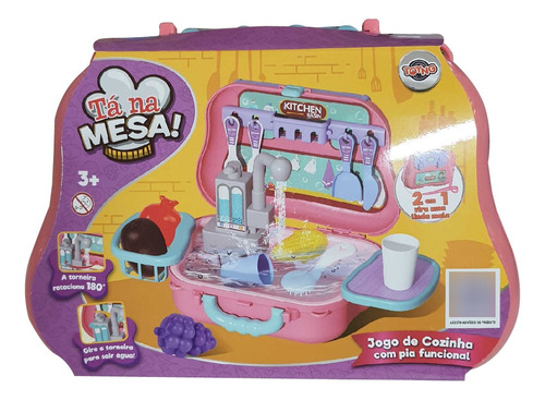 Brinquedo Tá Na Mesa Jogo De Cozinha Com Pia Funcional 42415