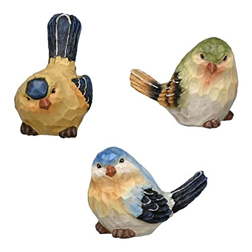 Figurines De Decoración De Aves, Juego De 3 Graciosas ...