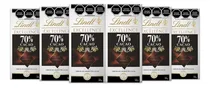 Comprar Pack 6 Barras Chocolate Amargo Lindt 70% Cacao 100g