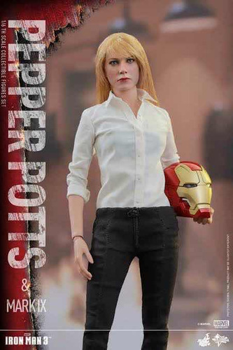 Pepper Potts 1/6 Iron Man 3 Mandarin Marvel Hot Toys Mms310