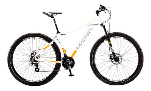 Bicicleta Mtb Mountain Futura Pantera R29 Aluminio Color Blanco/Naranja