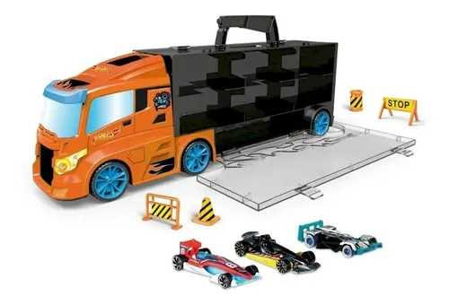 Hot Wheels Camion Mosquito Porta Vehiculos Incluye 3 Autos Env o