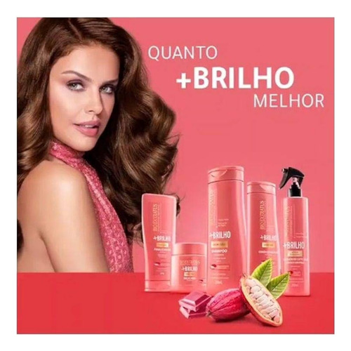 Kit Mais Brilho 1 Máscara 250ml 1 Spray 100ml