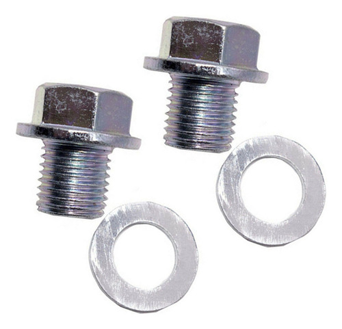 2 Tornillos De Drenaje Del Cárter De Aceite Del Motor 90009-