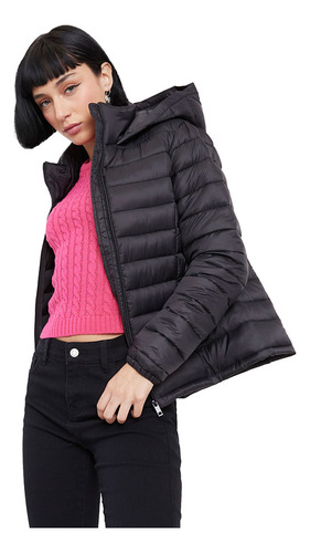 Parka Mujer Negro Corona