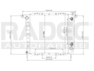 Radiador Ford Ranger 1985-1986-1987-1988 L4 2.0/2.3 Lts Auto