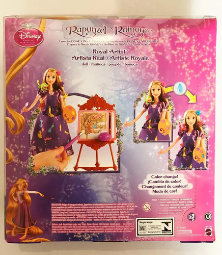 Rapunzel Royal Artist Artista Real Color Change Princesas (Usado)