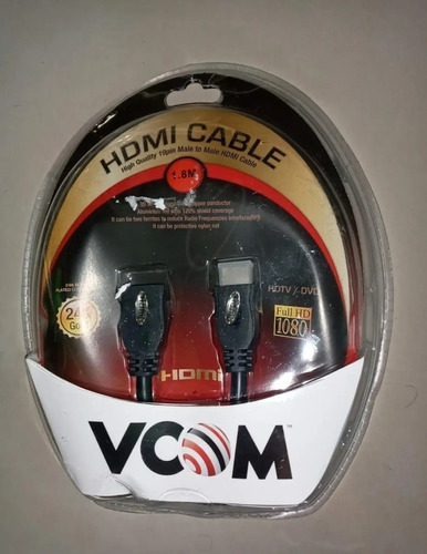 Cable Hdmi Macho-hembra Vcom 1.8 Metros