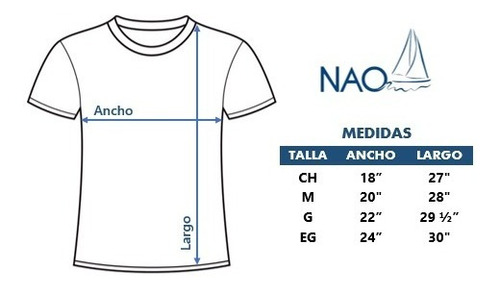 100 Playeras Nao C. Redondo Peso Medio