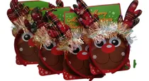 Comprar 4 Pzas Diademas De Cuernos De Reno Navideño Posadas Navidad 