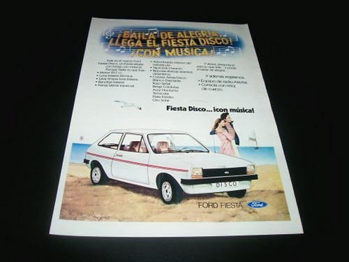 (pa064) Publicidad Clipping Ford Fiesta Disco * 1980