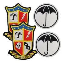 Comprar 4 Parches Bordados 2 Escudos - 2 Logos The Umbrella Academy 